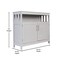 Flash Furniture Mayfield 40in. Buffet and Sideboard w/Double Door Storage Cabinet and Open Storage Shelf in Gray NAN-F-HY-B23108-GRY-GG - alternate 4